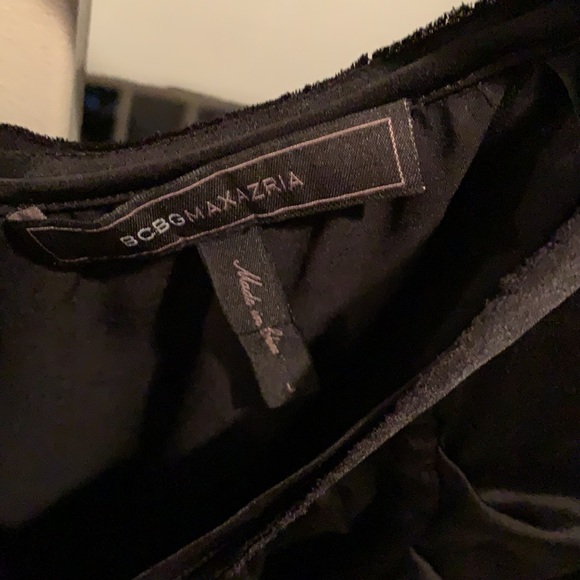 Black silk blouse - Picture 2 of 3